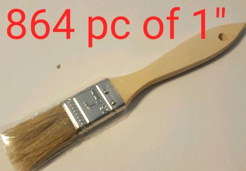 864 Pc of 1&#034; Chip Brush Natural Bristle Adhesives Paint Touchups 1 Inch