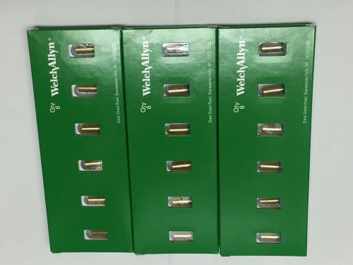 NEW BOX OF 6  WELCH ALLYN 03800-U6  HALOGEN LAMP BULBS