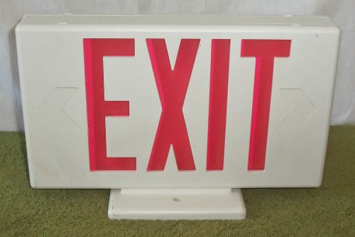 Plastic White Red Cooper Emergency Exit Safety Lighted Light Sign Commerical