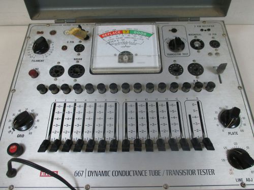 Eico 667 Dynamic Conductance Tube Transistor Tester Tested