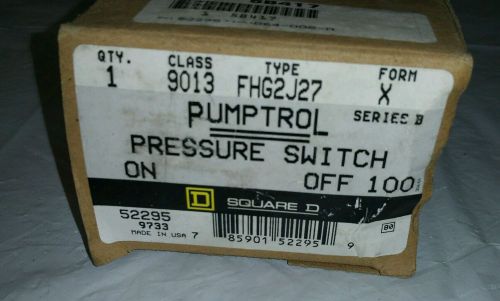 Square D Pumptrol Pressure Switch FHG2J27
