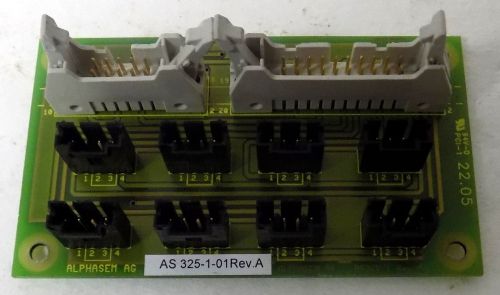 ALPHASEM AG AS325-1-01 REV. A PCI-1 22.05 CARD BOARD ASSEMBLY