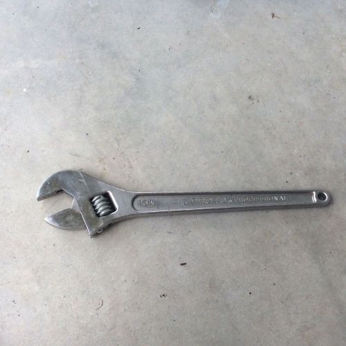 PROTO ADJUSTABLE WRENCH,    16in. Model 716,  Made in U. S. A. Rust Free