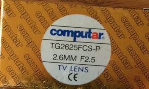 Computar tg2625fcs-p pinhole lens 2.6mm f2.5 1/3&#034; dc a/i cs-mount for sale
