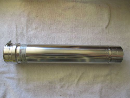 Hart &amp; cooley 3&#034; x18&#034; vent pipe ss single wall gasketed type al29-4c - 3sv18-new for sale