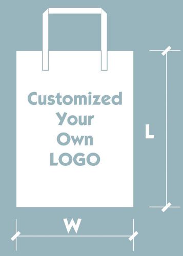 200pcs Customized Plastic Merchandise Bags 25*35cm/10&#034;*14&#034; Design Your Own  Logo