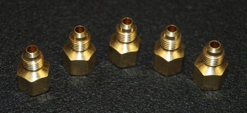 Brass fittings: 45° flare female connector, female pipe 1/2&#034; tube od 1/2&#034; qty 50 for sale
