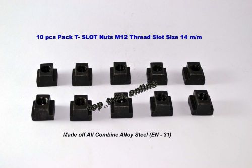 10PCS PACK T-SLOT NUT M16 THREAD &amp; SLOT SIZE 22M CLAMPING SLOT TABLE ALLOY STEEL