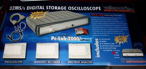 Velleman PCS100 PC-SCOPE 32 MS/S, 1 CHAN. W / ADAPTER ( PCS100 )