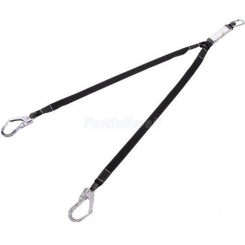 Safety rock climbing fall protect harness lanyard hook gear &amp; 25kn carabiner for sale