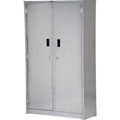 Vestil Galvanized Storage Cabinet- 44inW x 15inD x 72inH 5 Shelves GCAB-4415-72W