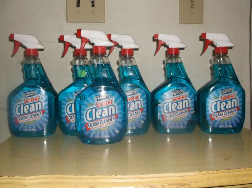 wholesale lot of 6 southern home supreme clean glass cleaner 32 fl. oz. each