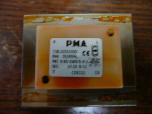 Lot of 4  PMA 23551502 Transformer 80-230vac in    27.5vac out   NEW