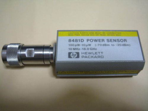 HP 8481D  10MHz-18GHz  Power sensor  -70dBm --20dBm