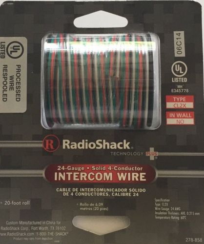 Radio shack  24 gauge intercom wire +20 foot roll