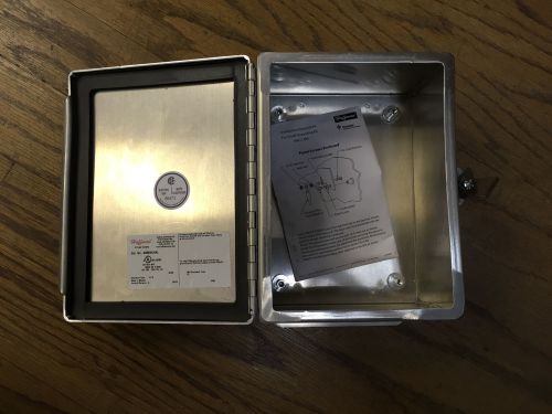 HOFFMAN A8064CHAL ALUMINUM 8&#034; x 6&#034; x 4&#034; ELECTRICAL ENCLOSURE with panel screws