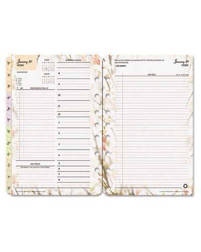 NEW FRANKLIN COVEY Blooms Dated Daily Planner Refill, January-December, 5-1/2