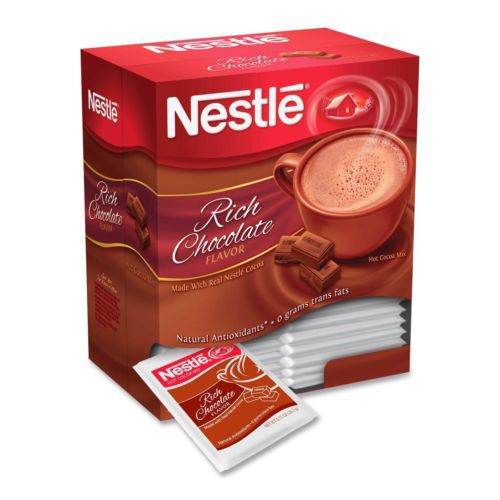 Nestle Hot Cocoa Mix - Chocolate - 0.71 Oz - Powder - 50/box (NES25485_35)
