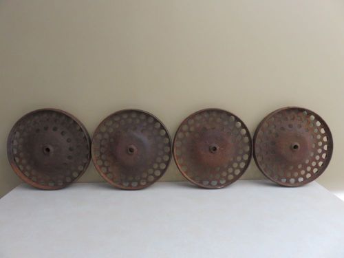 VINTAGE TALL CAST IRON WHEELS HIT &amp; MISS GAS ENGINE INDUSTRIAL CART