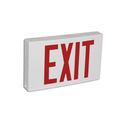 Barron Lighting Contractor Grade Thermo Plastic Red LED Exit Sign