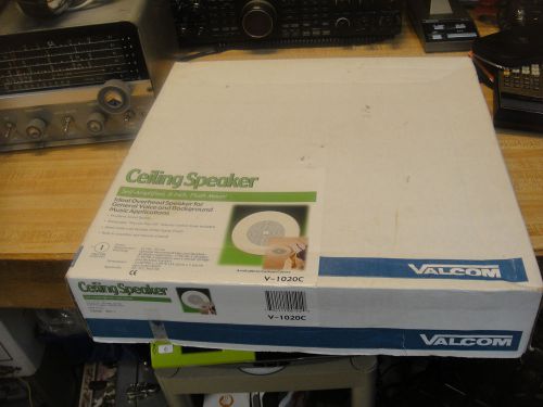 VALCOM V-1020C Self Amplified 8&#034; Ceiling Speaker Flush Mount New  Sealed Box