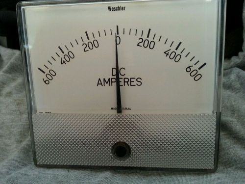 Weschler DC Amp Meter GX-372 600-0-600