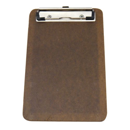 6&#034;x9&#034; dark brown saunders low profile miniature memo hardboard hanging clipboard for sale