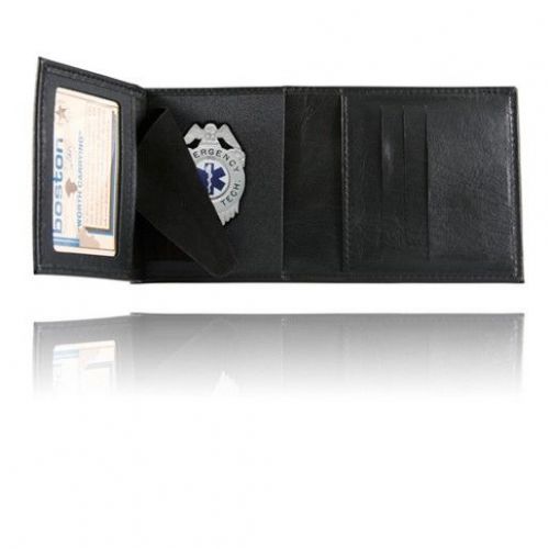 Boston Leather 375-S4013 Blackinton Tri-Fold Badge Case Wallet