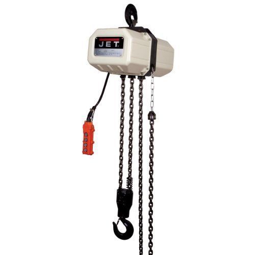 Jet 1ss-1c-10 1-ton 1 phase 10-feet lift electric hoist for sale