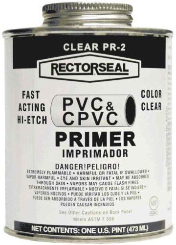 Rectorseal 55972 pint pr-2l low voc hi-etch pvc and cpvc primer for sale