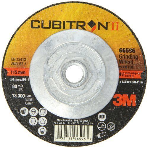 3m cubitron ii depressed center grinding wheel t27 quick change 66596  precision for sale