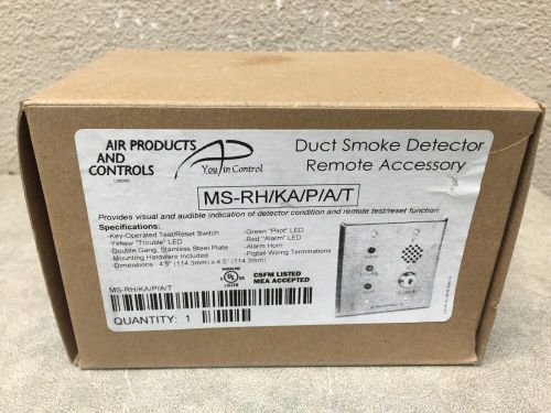 AIR PRODUCTS MS-RH-KA-P-A-T DUCT SMOKE DETECTOR REMOTE ASSEMBLY NE