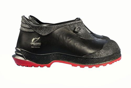 ONGUARD  PVC Gator S2R Shoe with Red Lug Outsole, 12&#034; Height, Black, Size LG