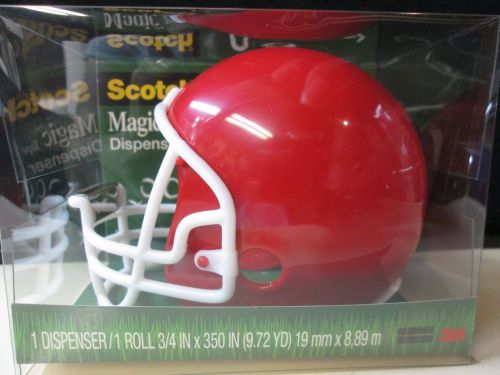 Vintage Scotch Tape Football Helmet Dispenser (NOS) Red