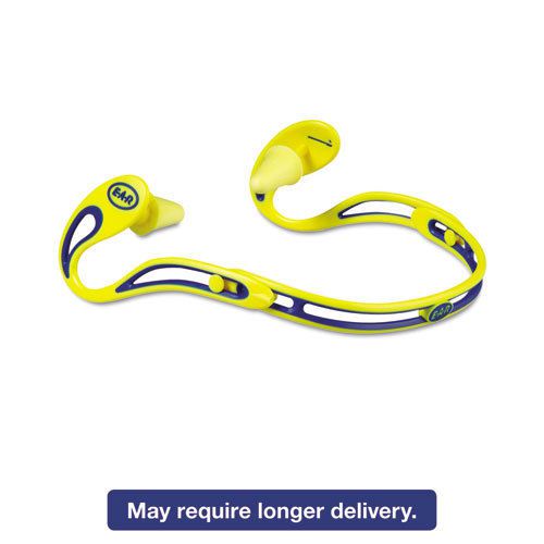 E·A·R Swerve Banded Hearing Protector, Corded, Yellow