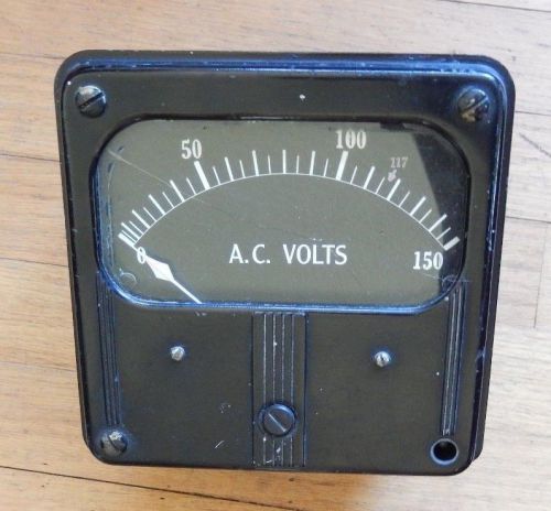 Large Vintage Westinghouse AC Volts Meter Type HA