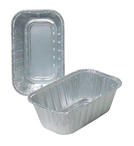Durable Packaging 5000-30 Disposable Aluminum Loaf Pan 1 lb (Pack of 500)