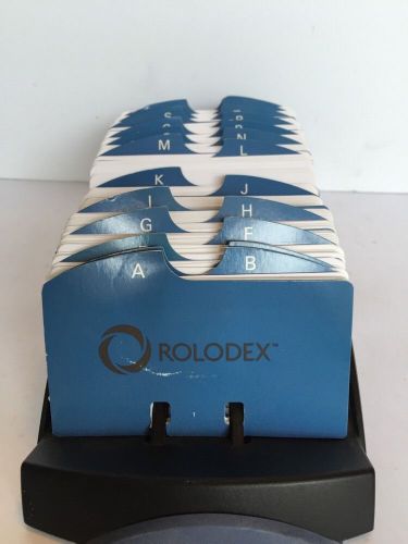 Rolodex R-470 Card File Alphabet Dividers W/Unlined Cards
