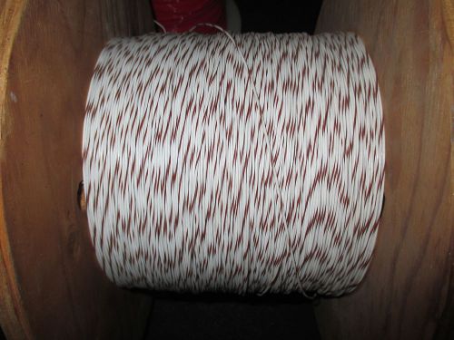 M16878/4BFB 22 Awg SPC Silver Plated Wire 7/30 str White/Brown Stripe 2000ft.