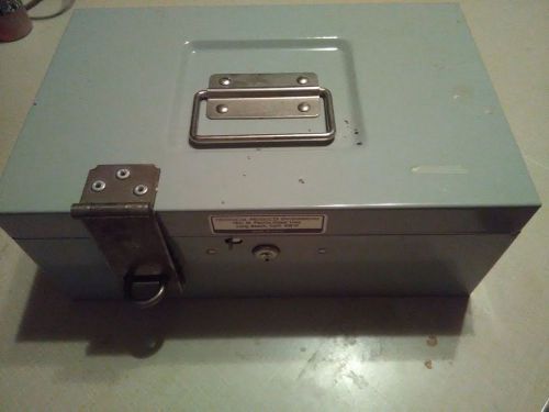 A1 USED TECHNICAL PRODUCTS ENGINEERING LOCK BOX MADE IN USA CASH BOX A1