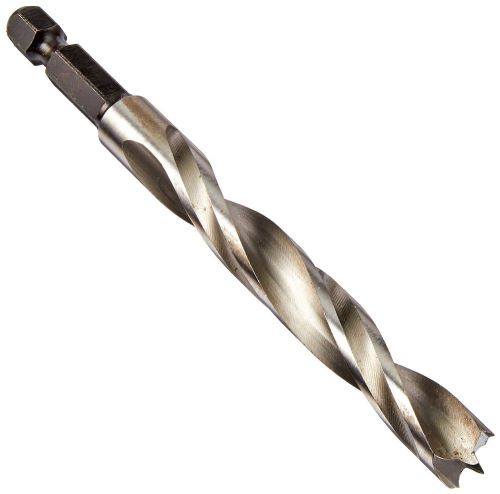 Fisch fsf-218364 hex shank high speed steel double flute brad point drill 9mm for sale
