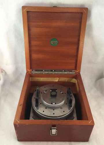 AA Gage 8&#034; Ultradex Model A Optical Inspection Rotary Table with Case