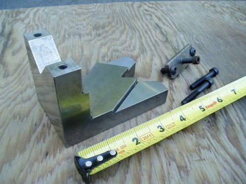 Old School Find, Prescion Angle Plate  V-Block, w/ angles,machinist grinding