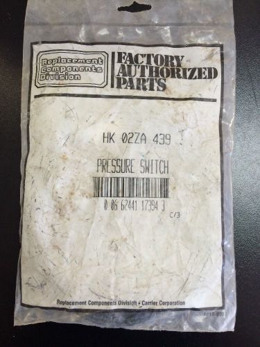 Carrier Factory Authorized Parts Pressure Switch HK02ZA439