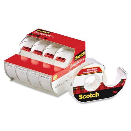 Scotch Transparent Tape 3/4 in x 850 Inches 4 Rolls (4814) 3/4 in x 850 in