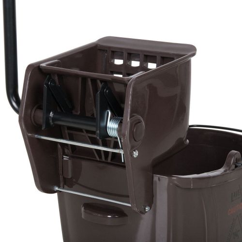 Industrial Janitorial Brown 36 Quart Mop Bucket &amp; Wringer Combo + $5 bonus