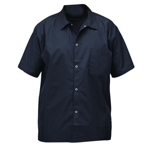 Winco UNF-1KXL, Chef Shirt, Black, XL