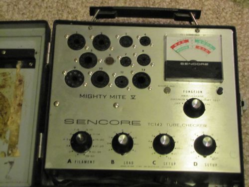 TC142 SENCORE TUBE CHECKER WITH SET UP BOOK NO RESERVE