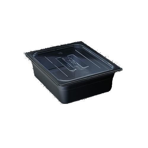 Cambro 40CWCH110 Camwear Food Pan Cover, 1/4 Size, with Handle, Plastic, Black