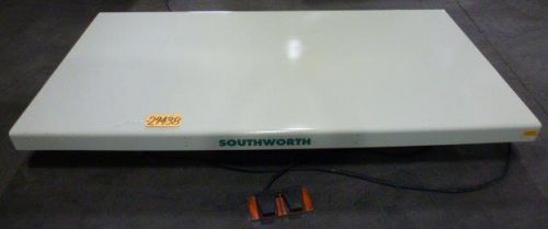2000 lbs southworth hydraulic lift table 48&#034; x 96&#034; platform (29438) for sale